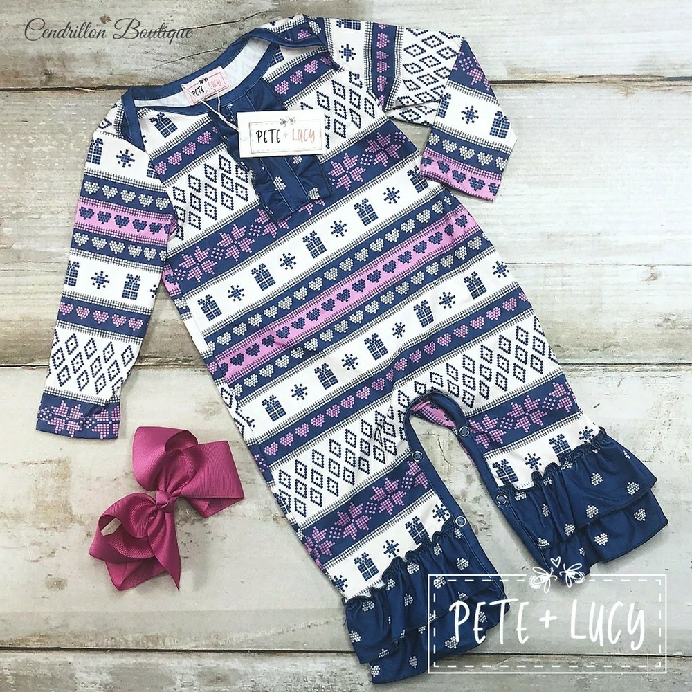 Pete +Lucy Infant Romper Size 12-18M